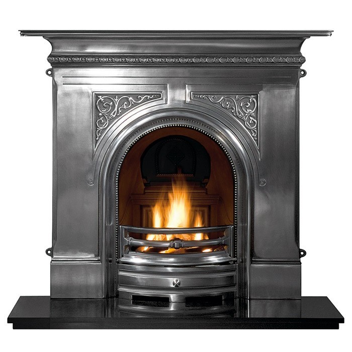 Pembroke Combination Cast Iron, Gas Wood Burning Fireplace Combinations