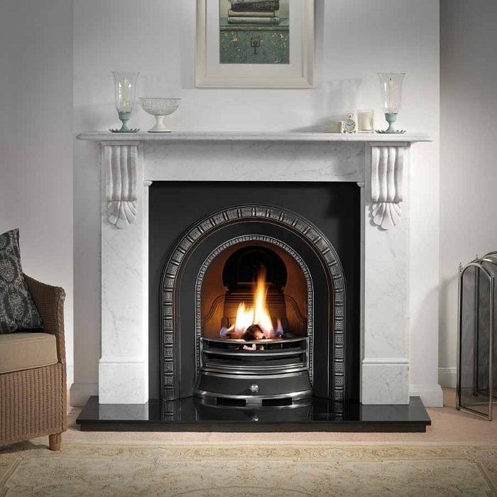 Henley And Kingston Marble Fireplace, Marble Surround Fireplace With Electric Fire
