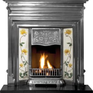 Edwardian Combination Cast Iron Fireplace-0
