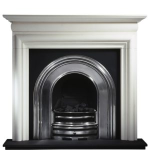 Crown and Asquith Limestone Fireplace-0