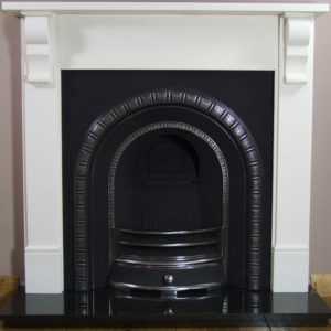 Henley and Corbel Limestone Fireplace-0