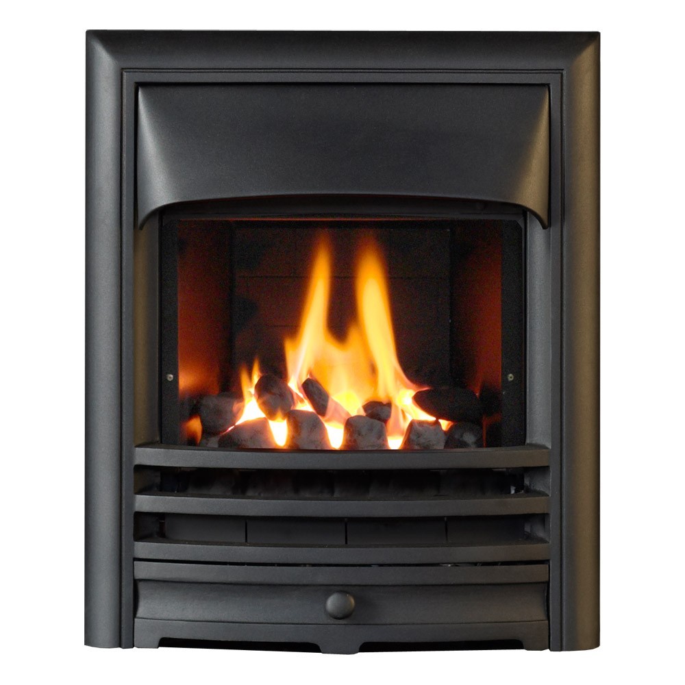 Aurora Glass Fronted Convector Gas Fire, Aurora Wood Burning Fireplace Insert