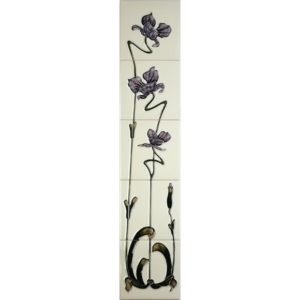 Jazz Lilac/Ivory Gallery Fireplaces Tubeline Tiles-0