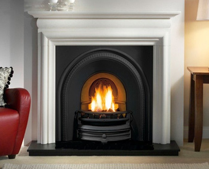 Tradition and Asquith Limestone Fireplace-0
