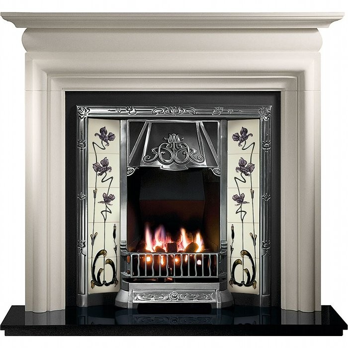 Any Highlighted Insert And Asquith, Limestone Tile Fireplace Surround