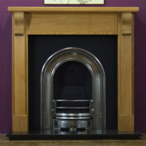 Coronet and Oak Bedford Wooden Fireplace-0