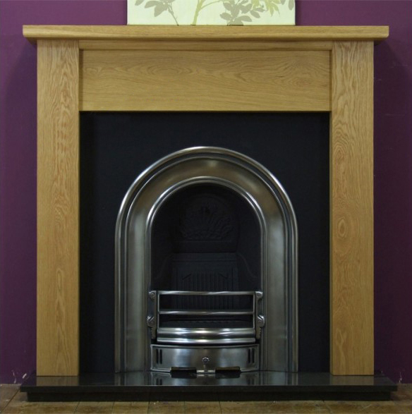 Coronet and Oak Lincoln Wooden Fireplace-0