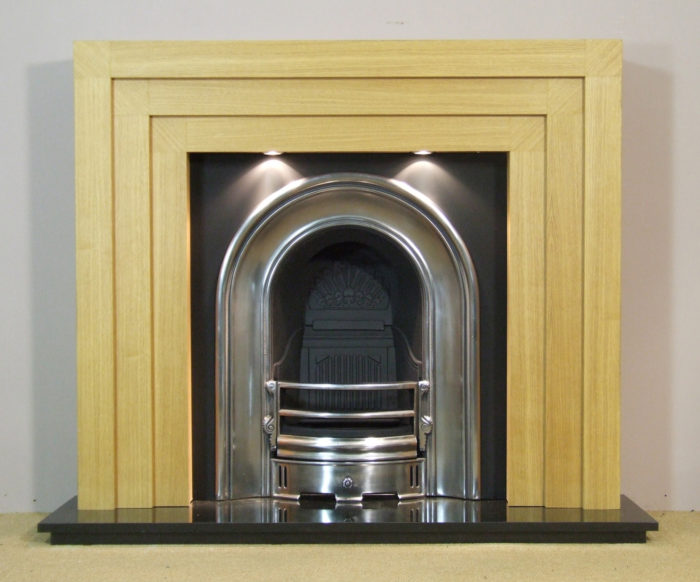 Coronet and Oak Diamond Wooden Fireplace-0