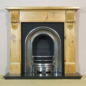 Coronet and Pine Grand Corbel Wooden Fireplace-0
