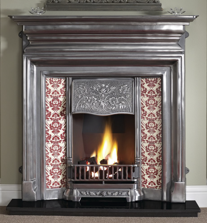 Edwardian Cast Iron Fireplace-0