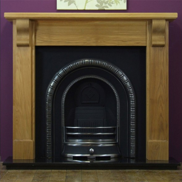 Henley and Oak Bedford Wooden Fireplace-0