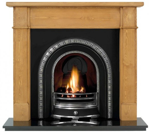 Henley and Pine Worcester Wooden Fireplace-0