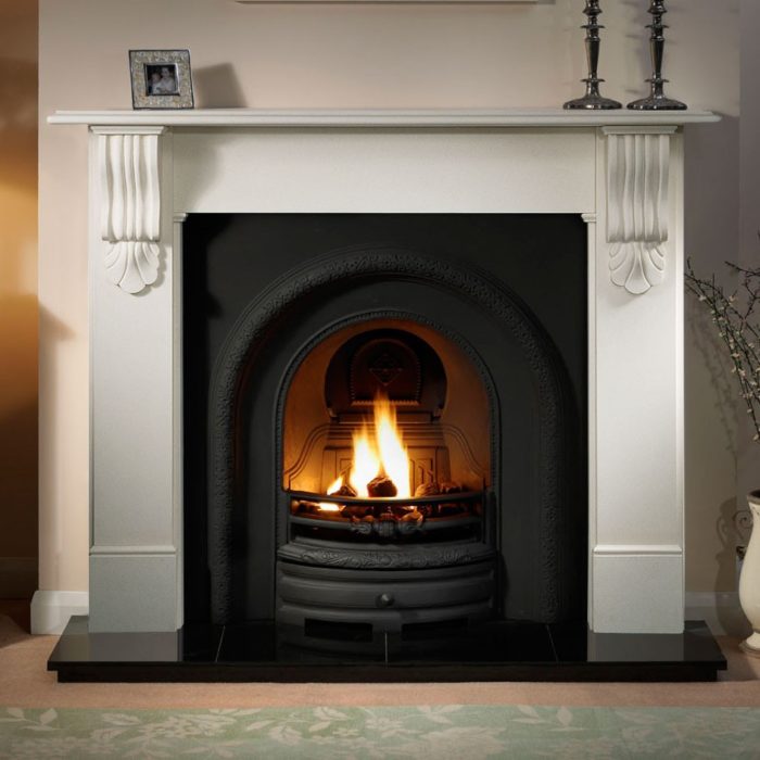 Lytton and Kingston Limestone Fireplace-2473
