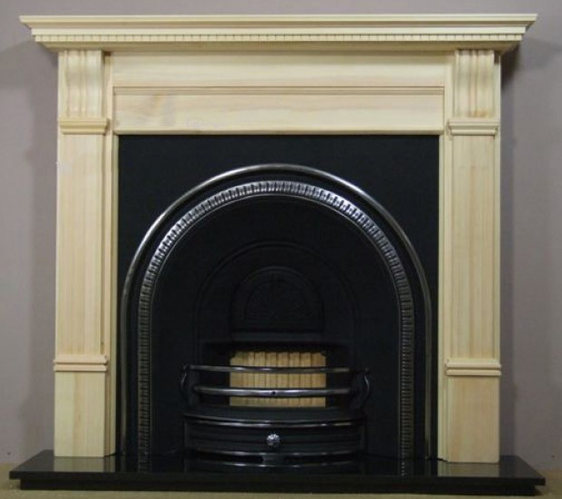 Tradition and Pine Large Corbel Wooden Fireplace -0