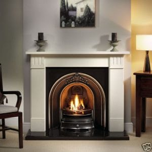Landsdowne and Clarendon Limestone Fireplace