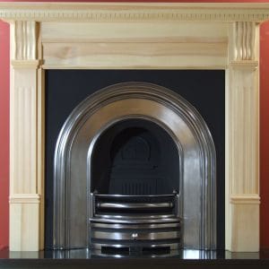 Crown and Pine Large Corbel Wooden Fireplace
