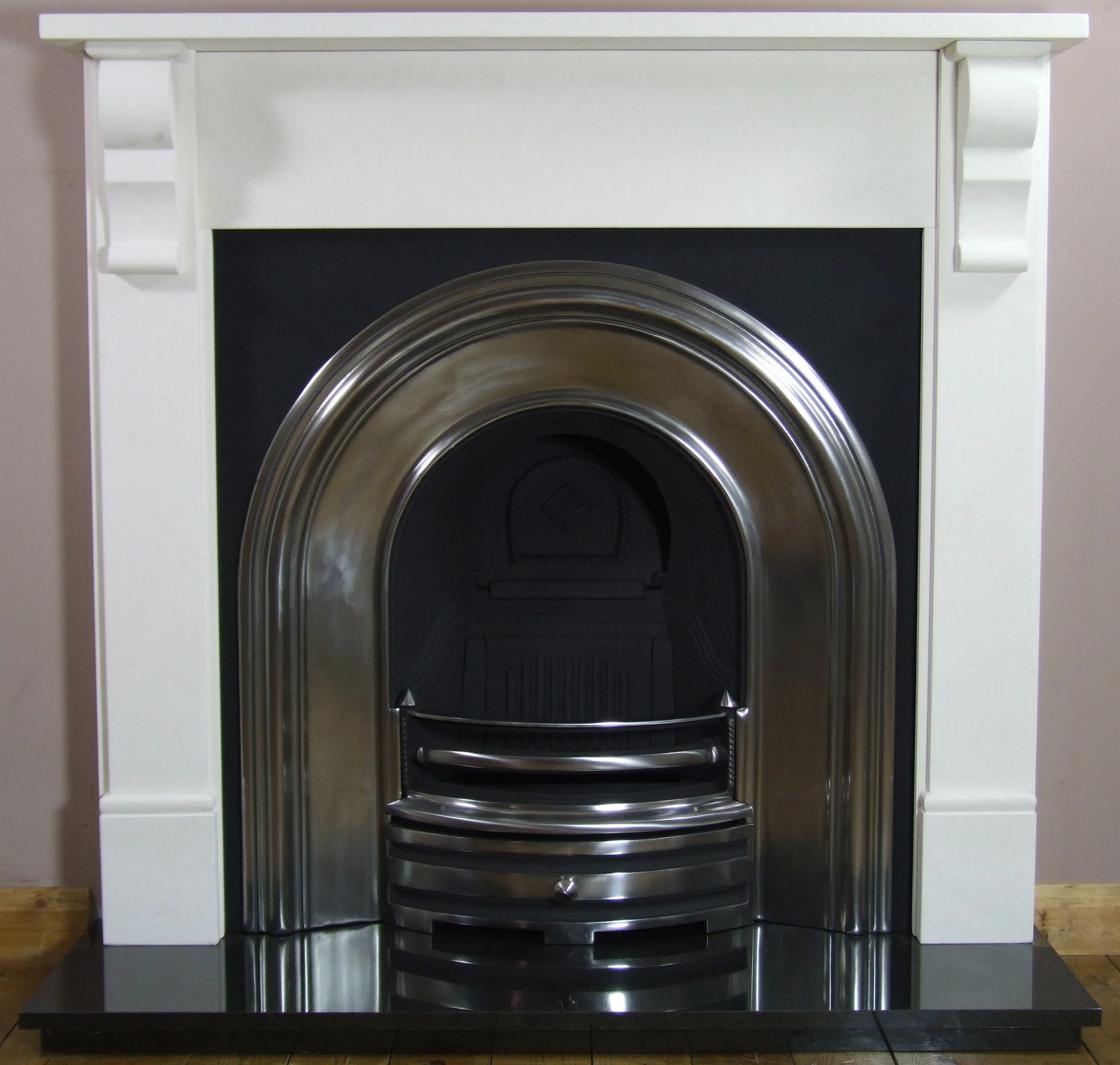 Plain Corbel Agean Limestone Surround - Image 2