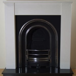 Monarch and Ripley Limestone Fireplace