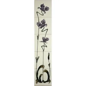 Jazz Lilac/Ivory Gallery Fireplaces Tubeline Tiles