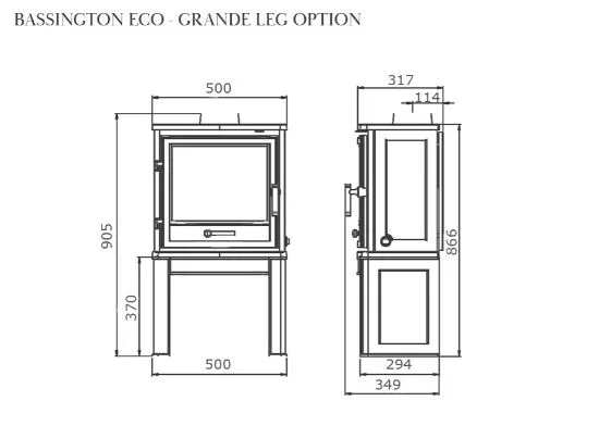Capital Bassington ECO Grande Log Store Stove - Image 2