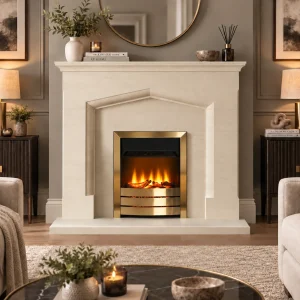 Coniston Fireplace Suite Portuguese Limestone 54"