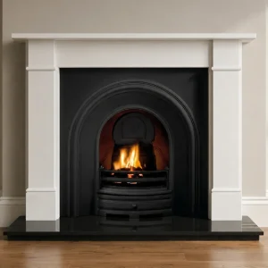 Crown and Brompton Limestone Fireplace
