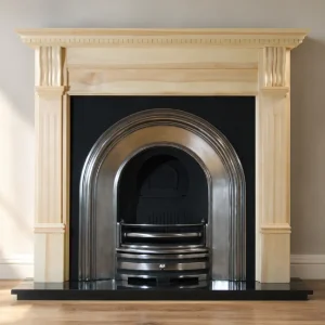 Crown and Pine Large Corbel Wooden Fireplace