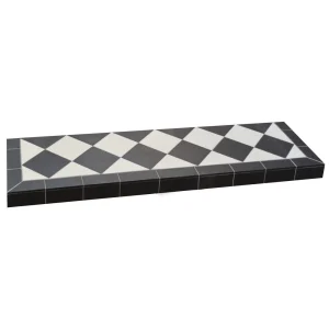 Diamond Quarry Black And White Hearth