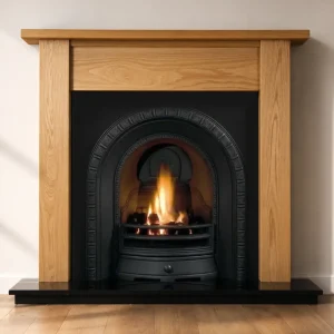 Henley and Oak Lincoln Wooden Fireplace