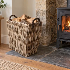 Mellowed Square Log Basket