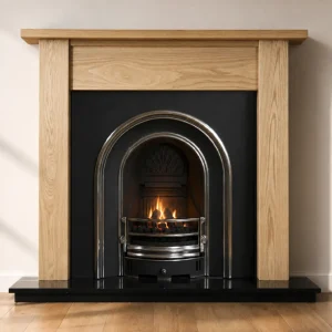 onarch and Oak Lincoln Wooden Fireplace