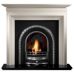 Henley and Asquith Limestone Fireplace