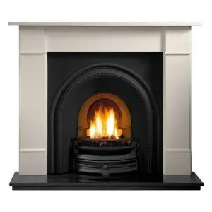 Tradition and Brompton Limestone Fireplace