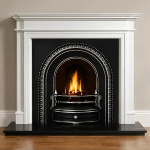Radley and Bartello Limestone Fireplace