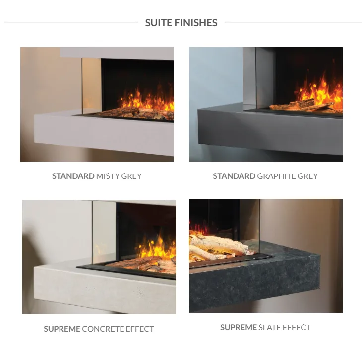 Sheringham Lux Electric Fire Suite With Base - Image 3