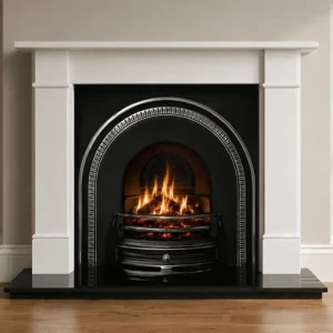 Tradition and Brompton Limestone Fireplace