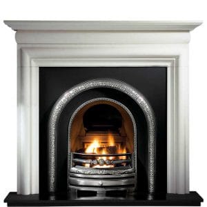 Lytton and Asquith Limestone Fireplace