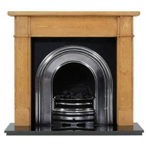 Crown and Pine Worcester Wooden Fireplace
