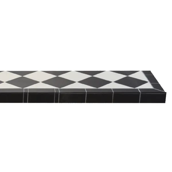 Diamond Quarry Black And White Hearth - Image 2