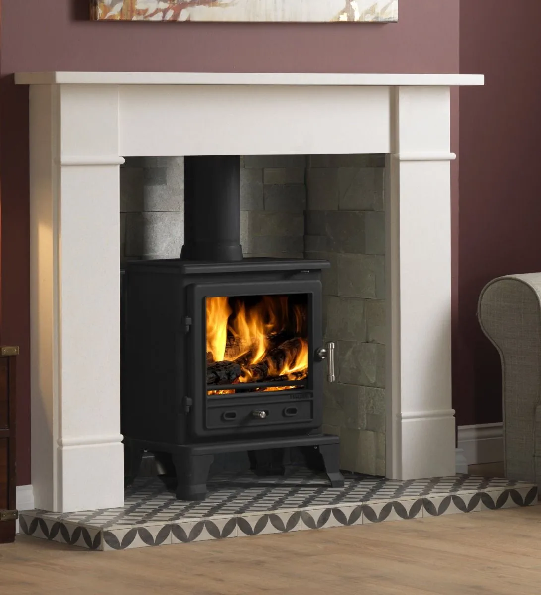 Star Ceramic Tiled Hearth - Image 3