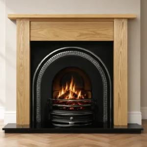 Tradition and Oak Lincoln Wooden Fireplace