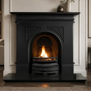 Pembroke Black Cast Iron Fireplace