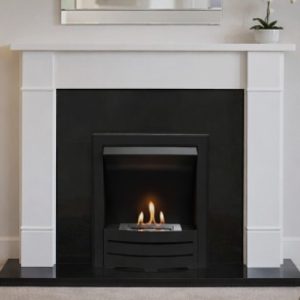 Bioethanol Inset Granite Panel and Brompton Limestone