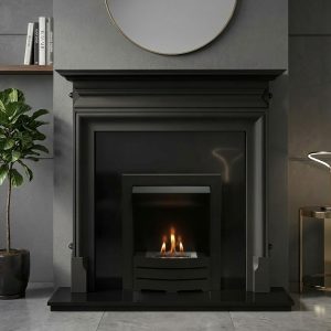 Flat Wall Granite and Palmerston Fireplace