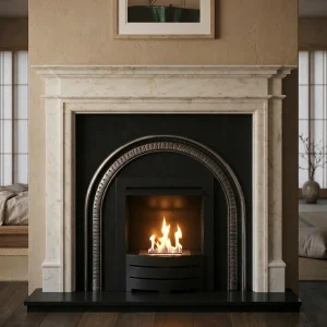 Flat Wall Heritage and Baverstock Marble Fireplace