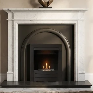 Flat Wall Provident and Baverstock Marble Fireplace
