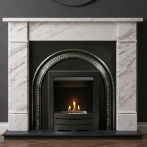 Flat Wall Heritage and Brompton Kallos Marble Fireplace