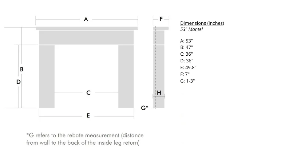 Flat Wall Granite and Oak Howard Fireplace - Image 5