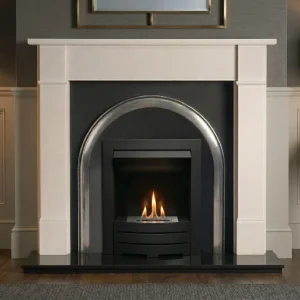 Flat Wall Provident and Brompton Limestone Fireplace