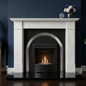 Flat Wall Provident and Ariston Marble Fireplace